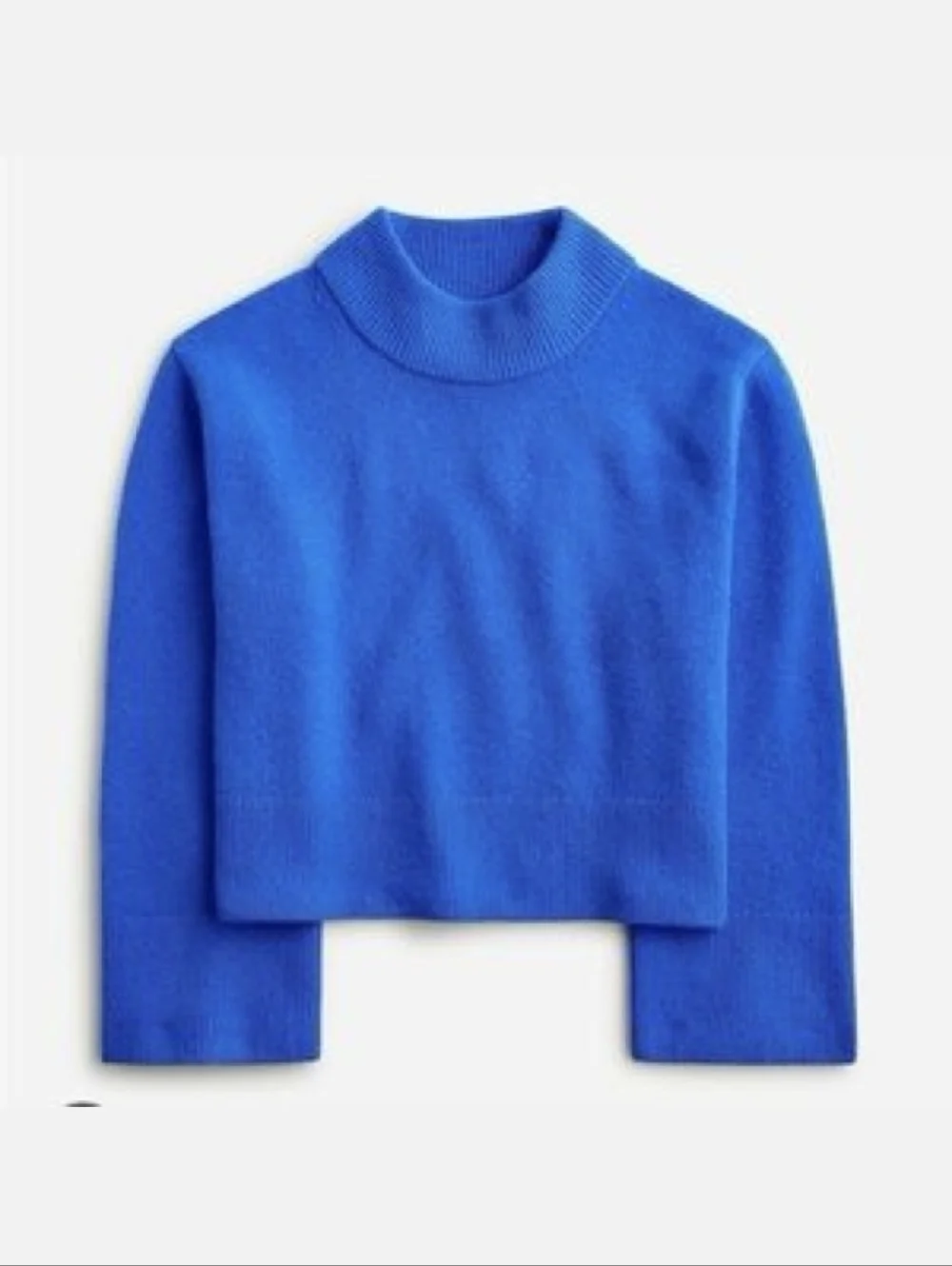 J. Crew Chunky Crewneck Sweater In Supersoft Yarn Blue XS NWOT